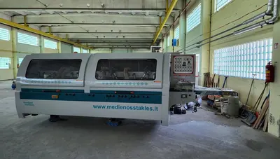 Keturpusio obliavimo staklės su šepetinio šlifavimo funkcija WOODLAND MACHINERY MB7023